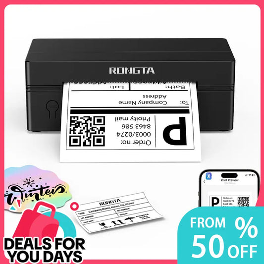 RONGTA Portable Handheld Thermal Label Maker - Bluetooth Enabled