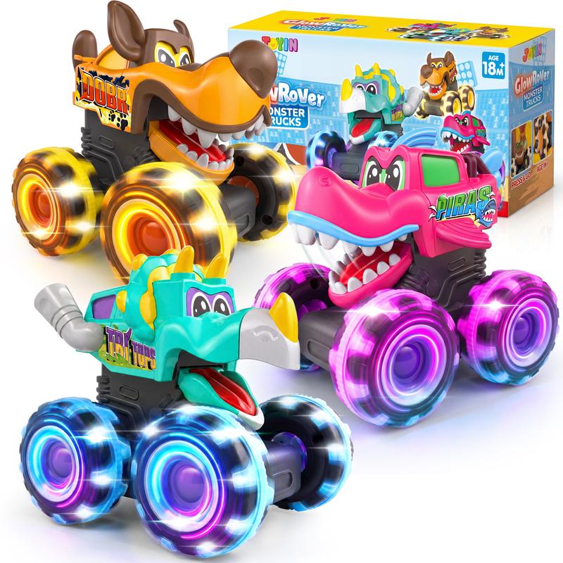 Motion Activated Monster Truck Toy Set for Kids
