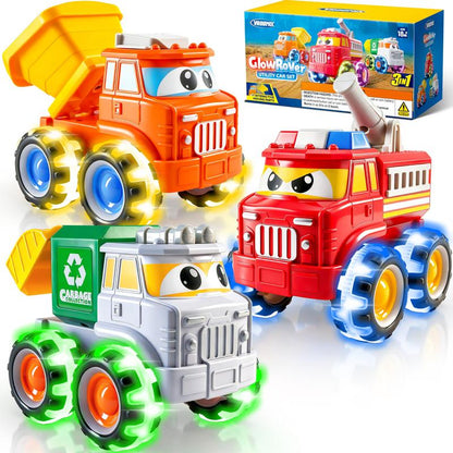 Motion Activated Monster Truck Toy Set for Kids