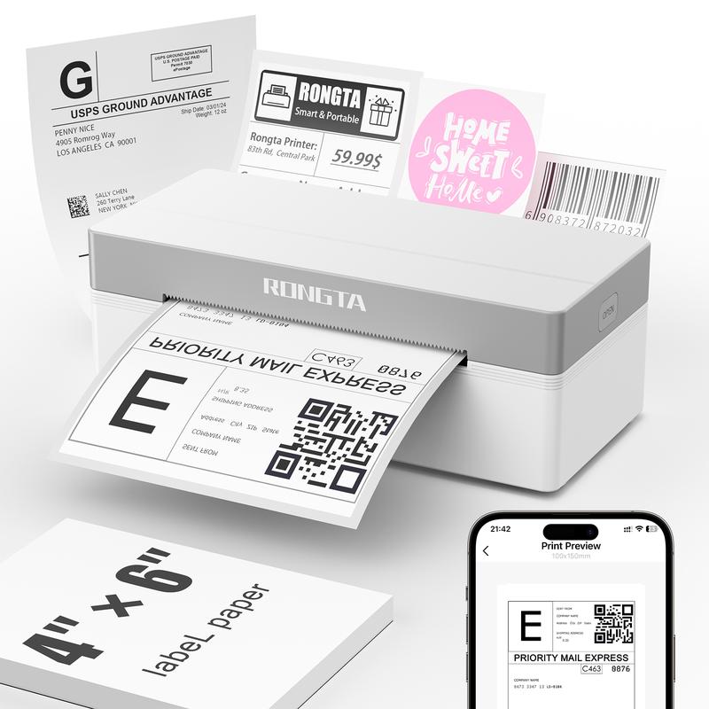 RONGTA Portable Handheld Thermal Label Maker - Bluetooth Enabled