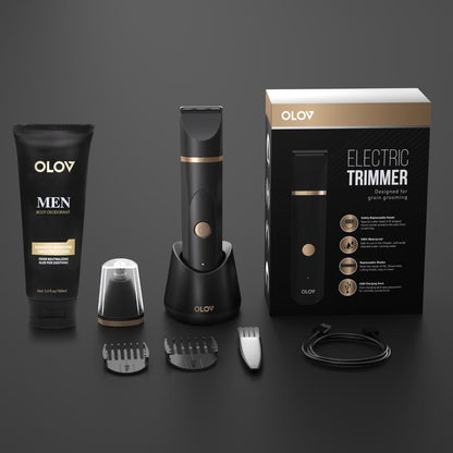 🔥Ultimate Grooming Experience🔥OLOV Anti-Nick Body Trimmer