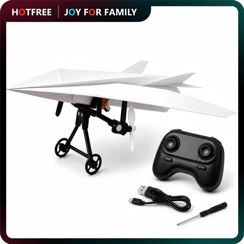 Remote Control Paper Airplane Kit for Kids and Adults