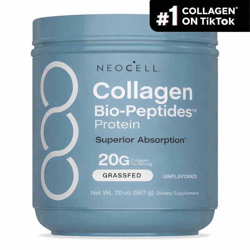 NeoCell Collagen Peptides Powder 20oz - Grassfed Protein Supplement