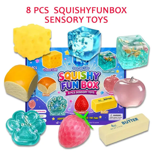8-Piece Malt Sugar Stress Relief Fidget Toys Set