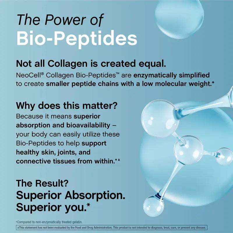 NeoCell Collagen Peptides Powder 20oz - Grassfed Protein Supplement