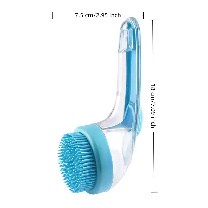 2026 New 2-in-1 Pet Bath & Grooming Deshedding Animal Hair Brush with Built-in Soap Dispenser, 8in×3in×4in, Gentle Massage Tool for Dogs & Cats, Enhances Hair Care, Improves Bathing Experience, Boosts Blood Circulation, Animal Hair Brushes