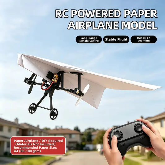 Remote Control Paper Airplane Kit for Kids and Adults