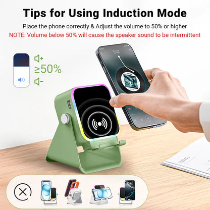 PUTARE Wireless Audio Speaker Stand with Power Bank