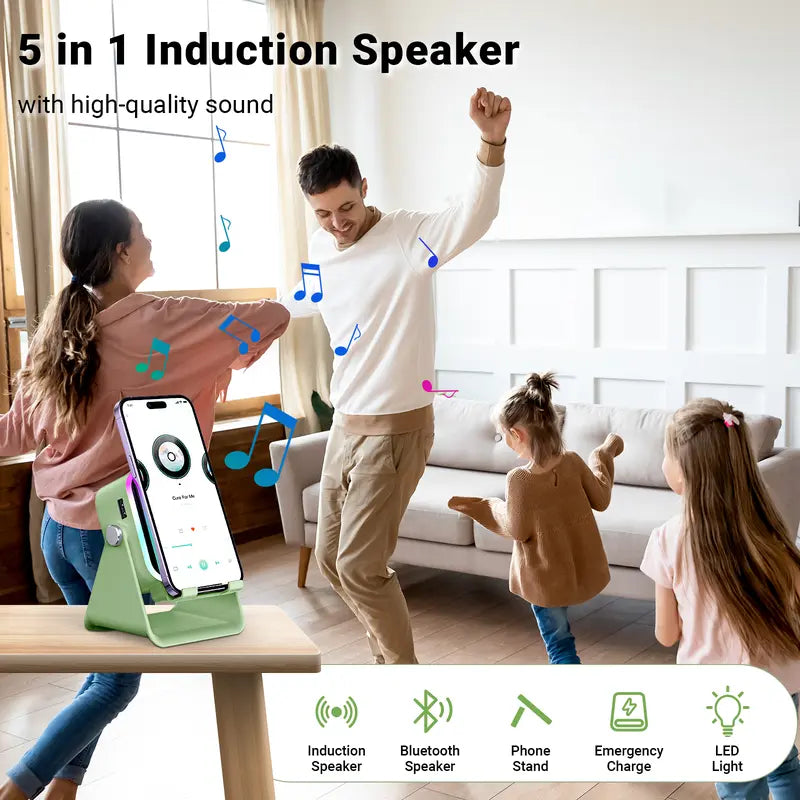 PUTARE Wireless Audio Speaker Stand with Power Bank