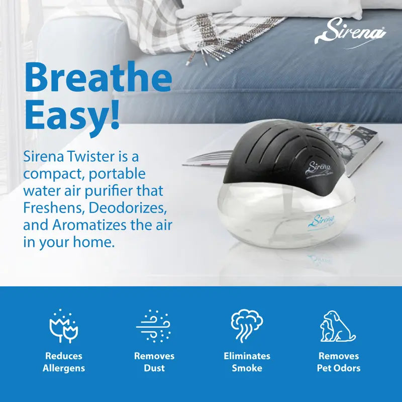 Sirena Twister Black - The Ultimate Air Purifier