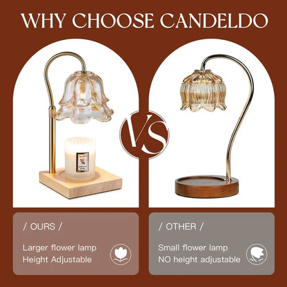Lily of the Valley Candle Warmer Lamp with Adjustable Height
