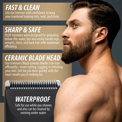 🔥Ultimate Grooming Experience🔥OLOV Anti-Nick Body Trimmer