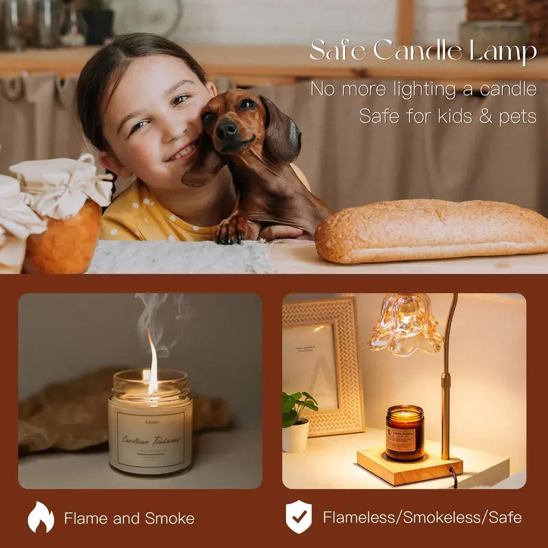 Lily of the Valley Candle Warmer Lamp with Adjustable Height