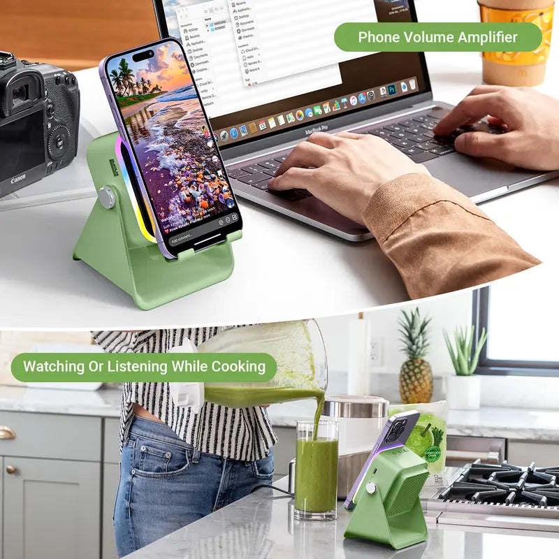 PUTARE Wireless Audio Speaker Stand with Power Bank