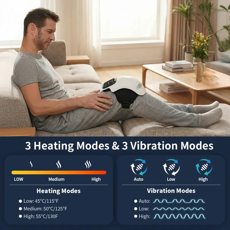 Neidga Portable Electric Knee Massager for Comfort and Relief