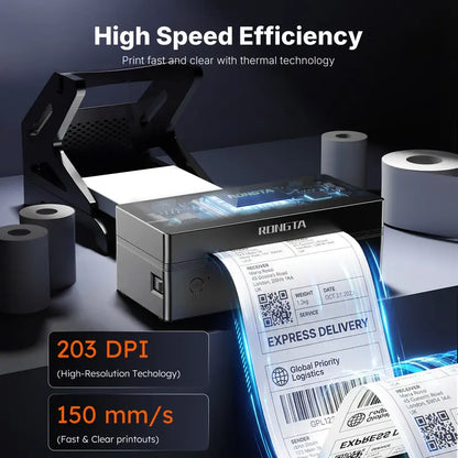 RONGTA Portable Handheld Thermal Label Maker - Bluetooth Enabled