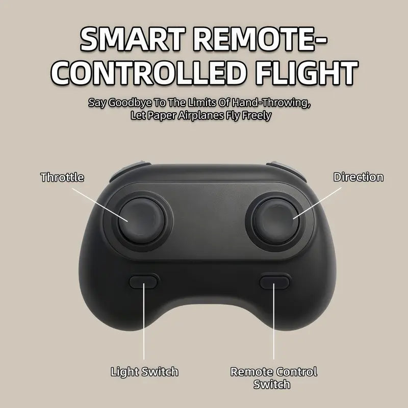 Remote Control Paper Airplane Kit for Kids and Adults