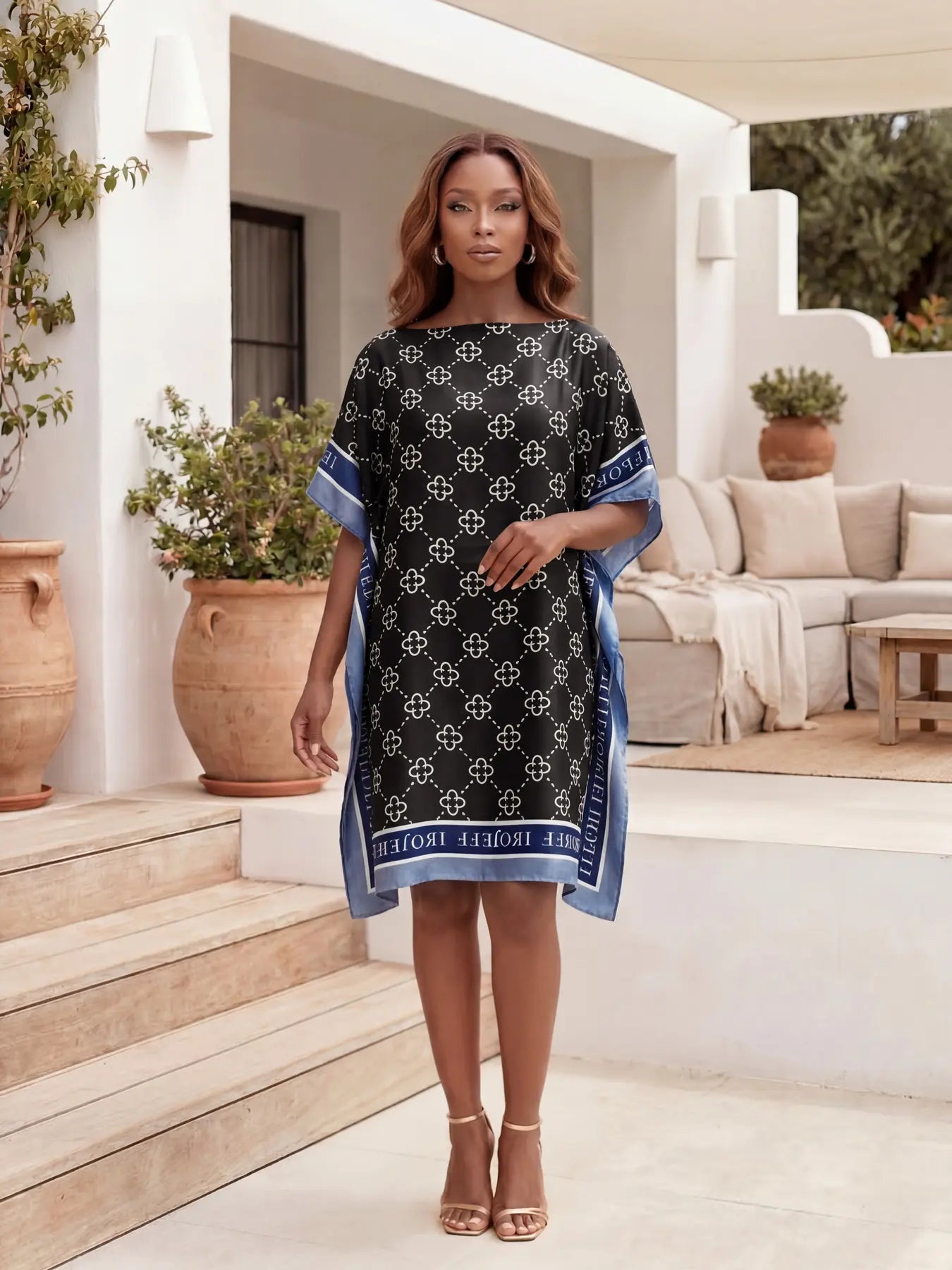 Elegant Floral Print Women's Shawl for All Seasons