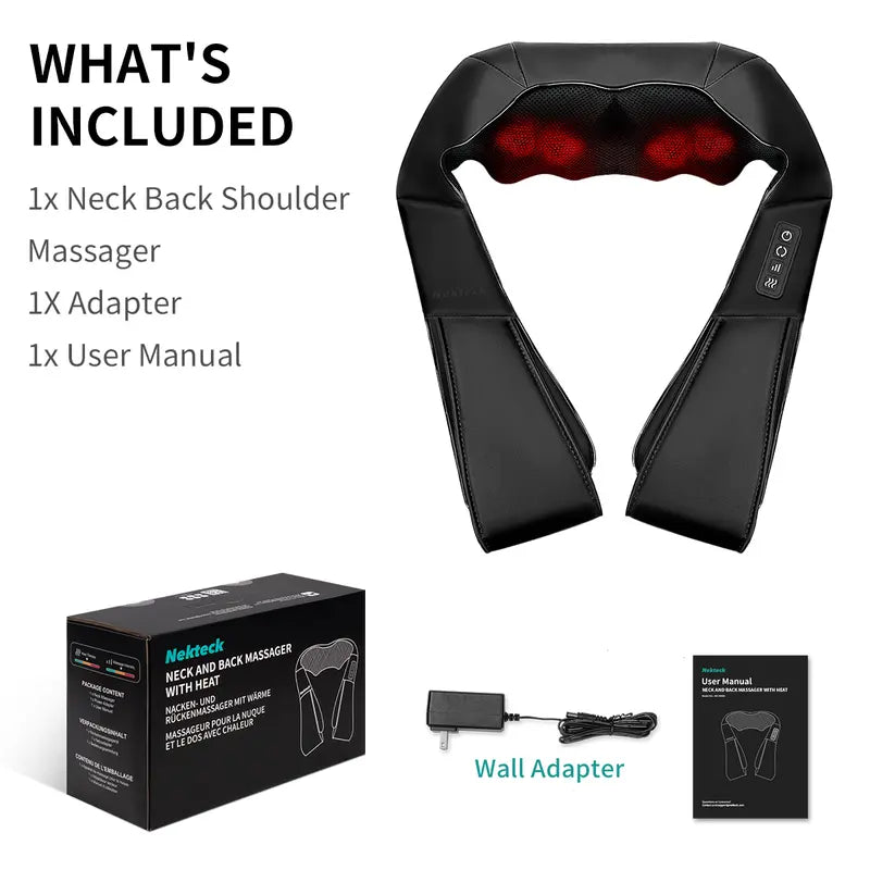 Shiatsu Neck and Back Massager with Soothing Heat