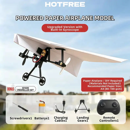 Remote Control Paper Airplane Kit for Kids and Adults